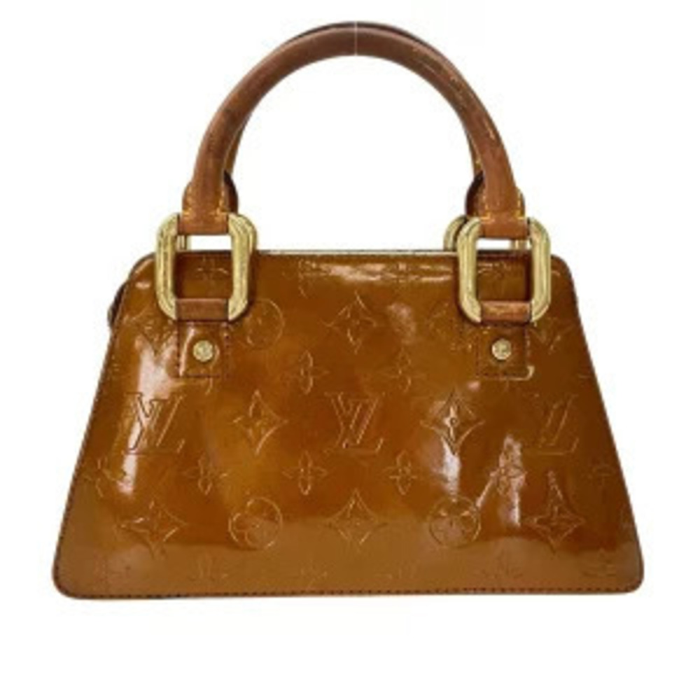 Louis Vuitton Forsa Top Handle Bag Monogram Glac Leather Brown